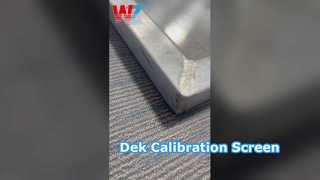 PCB 어셈블리 134764 DEK 교정 화면